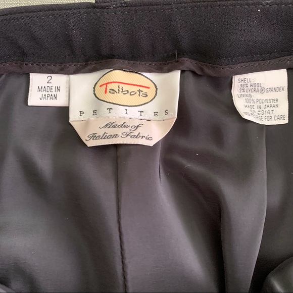 ❤️❤️ HP ❤️❤️ Talbots black high waist dress trousers. Size 2P. - Picture 5 of 5